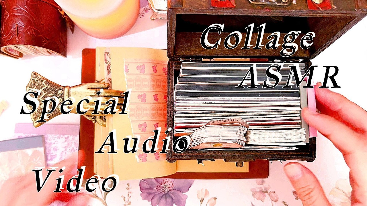 448 花いろのベール、🌸🦋✨asmr・scrapbooking・journaling・vintagenote・collagenote・decorativenote✨
