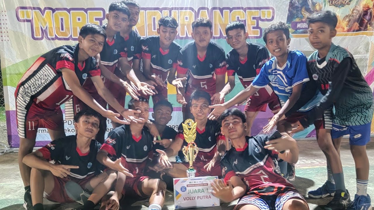 DETIK DETIK KEMENANGAN DAN SELEBRASI  TEAM BOLA VOLI SPENSA LUMBIR
