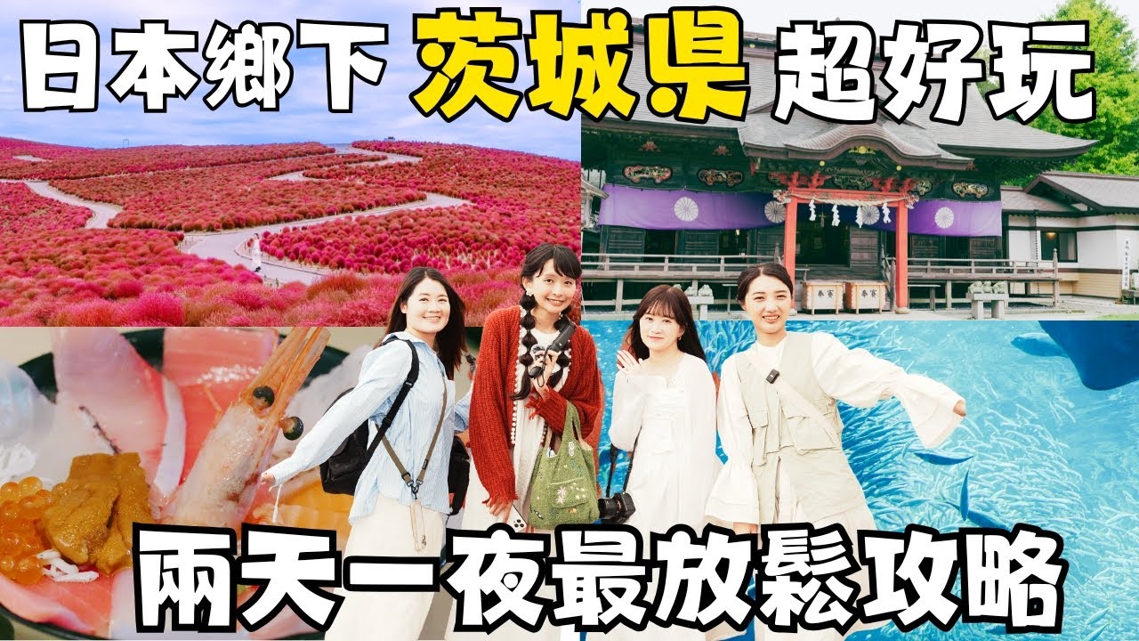 東京近郊自由行懶人包功略｜茨城縣10個必去景點🔥必見國營常陸海濱公園波波草｜那珂湊魚市場超大顆牡蠣｜大洗磯前神社絕景日出拍照點｜超美味和牛餐廳「和牛庵」｜大洗水族館🦈｜福岡女孩東京自由行必去景點ep7