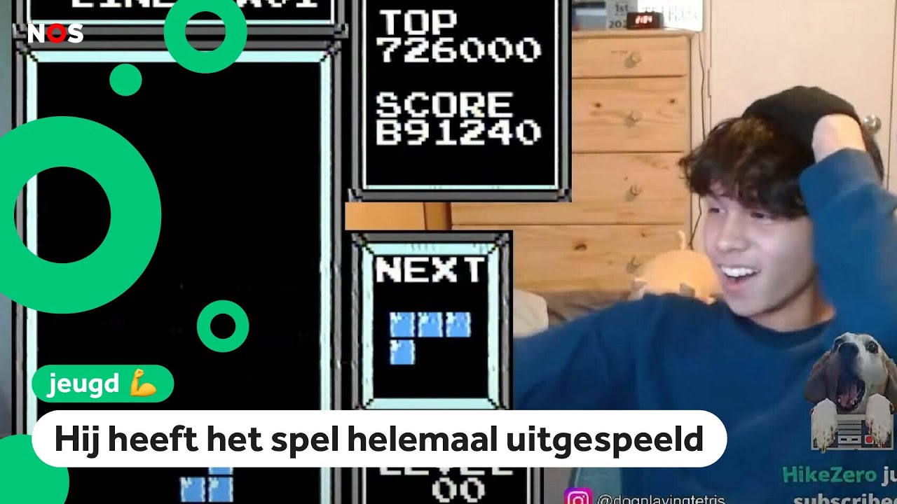 Amerikaanse tiener haalt hoogste score ooit in oude game Tetris