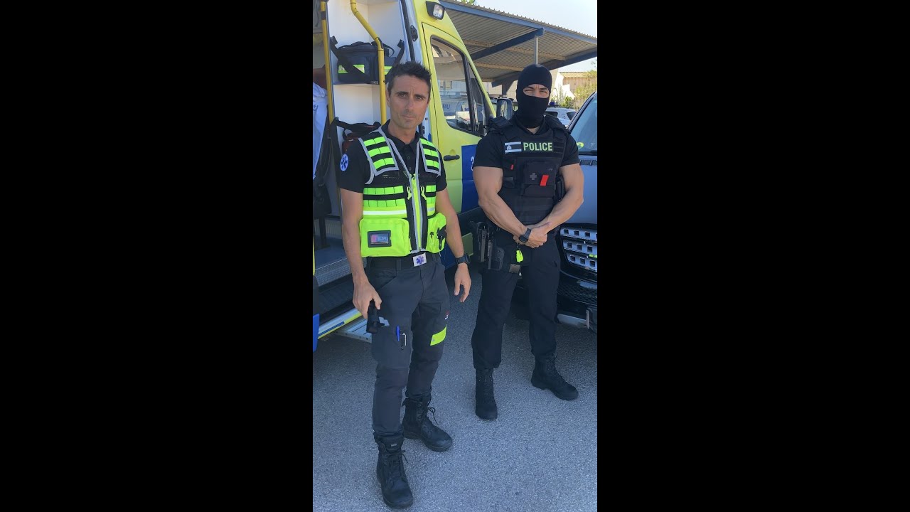 POLICIA HERIDO, el torniquete le salva la vida. #shorts #policia #seguridad