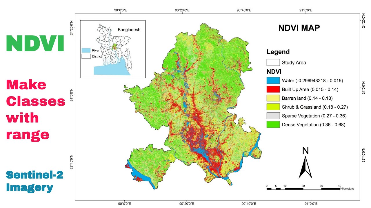 NDVI with class range in ArcGIS