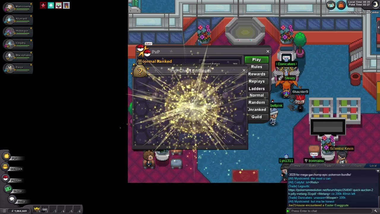 OPENING 50 PVP CHESTS! POKEMON REVOLUTION ONLINE PVP!