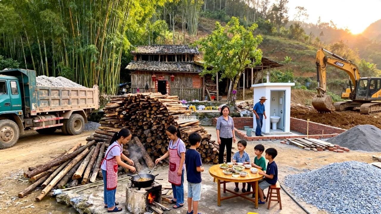 【一家七口隐居深山】房子改建了一段时间，妈妈收到粉丝对于厕所的排水问题，今天给大家解答一下！#农村生活#vlog#山居生活#vlog#山居生活