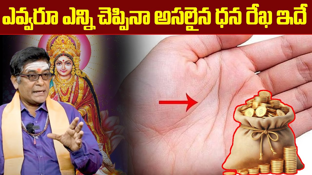 ఎవ్వరూ ఎన్ని చెప్పిన అసలైన ధన రేఖ ఇదే | Dhana Rekha | Hasta samudrikam #9maxtvdevotional