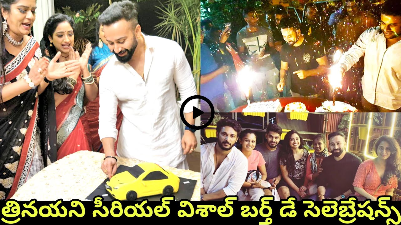 Tv Actor Chandu Gowda Birthday Celebrations | Trinayani Serial Vishal Birthday | NayaniVishal