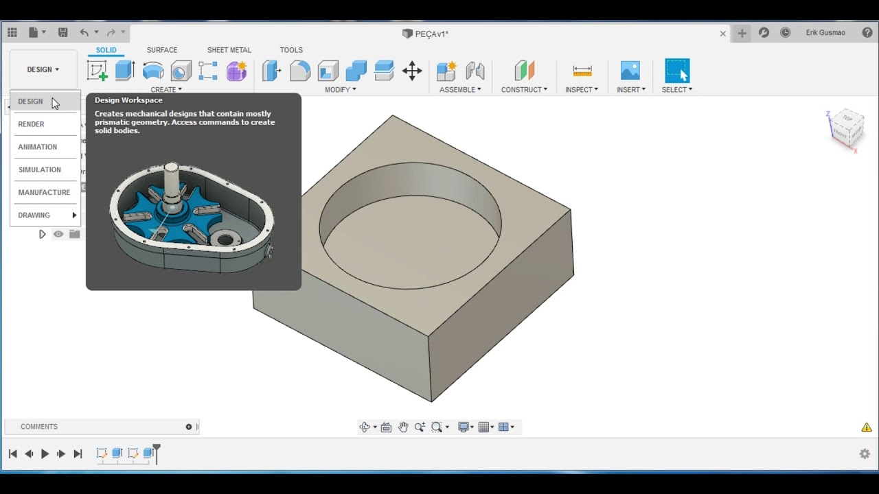 Programação cnc Fusion 360