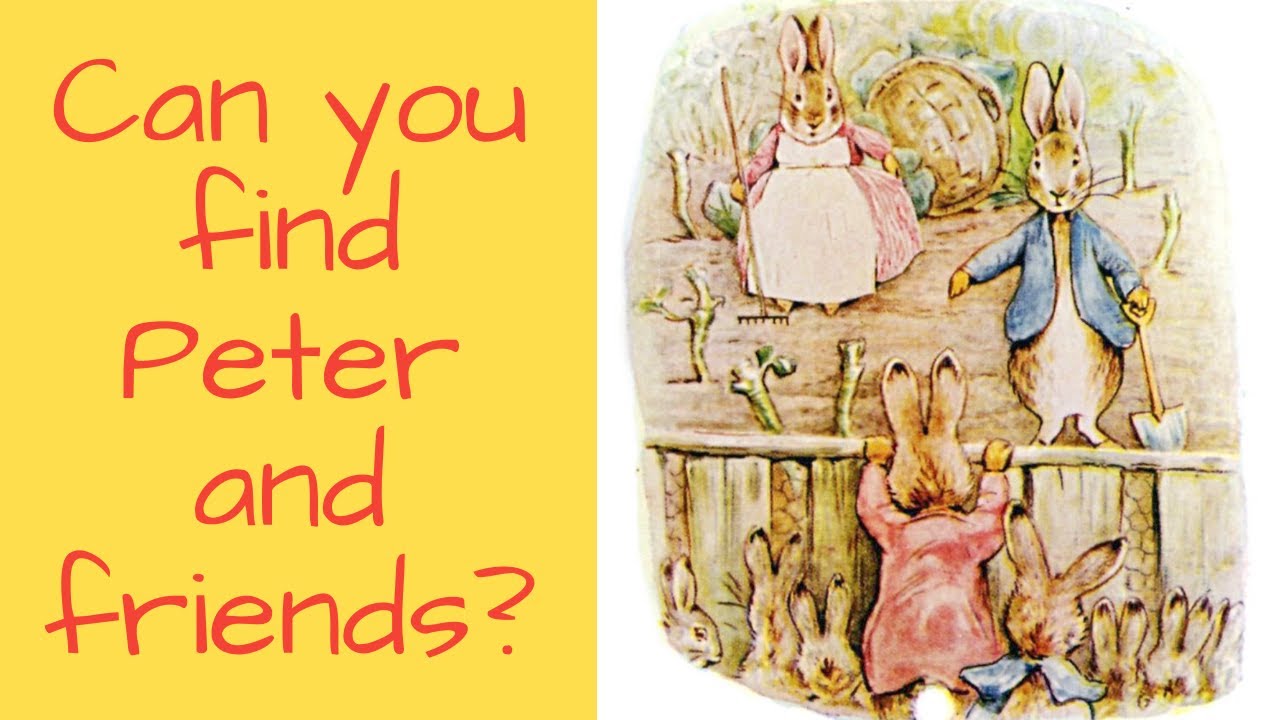 Peter Rabbit goes geocaching in the rain!