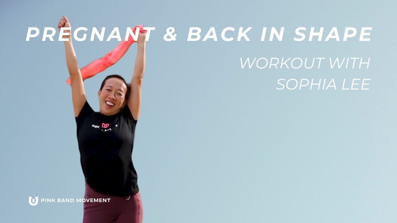 10 Minute Pregnant & Back in Shape Workout with Sophia Lee | Pink Band Movement
