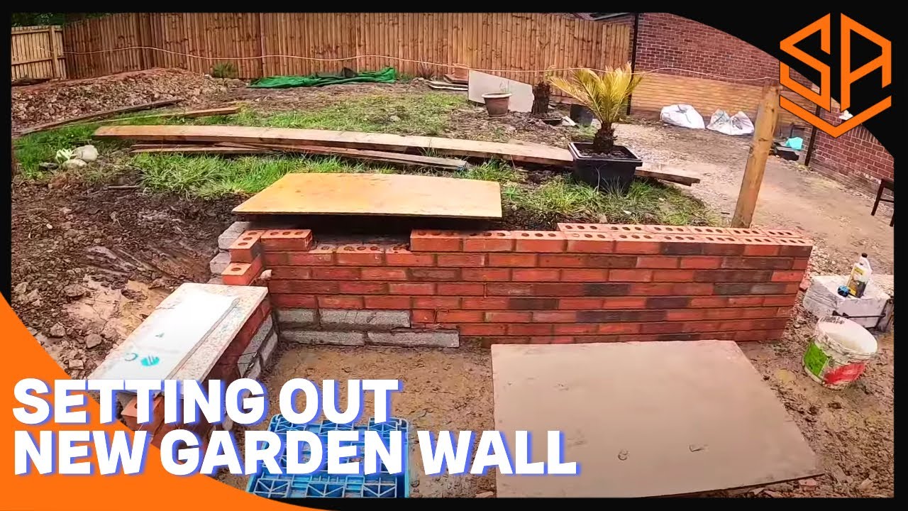 SETTING OUT NEW GARDEN WALL