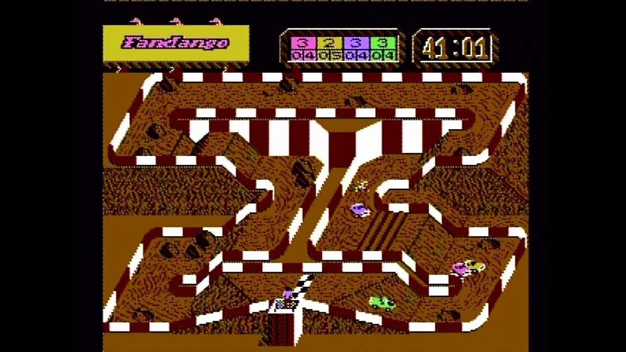 Super Off Road - Four-Player Mode (Actual NES Capture)