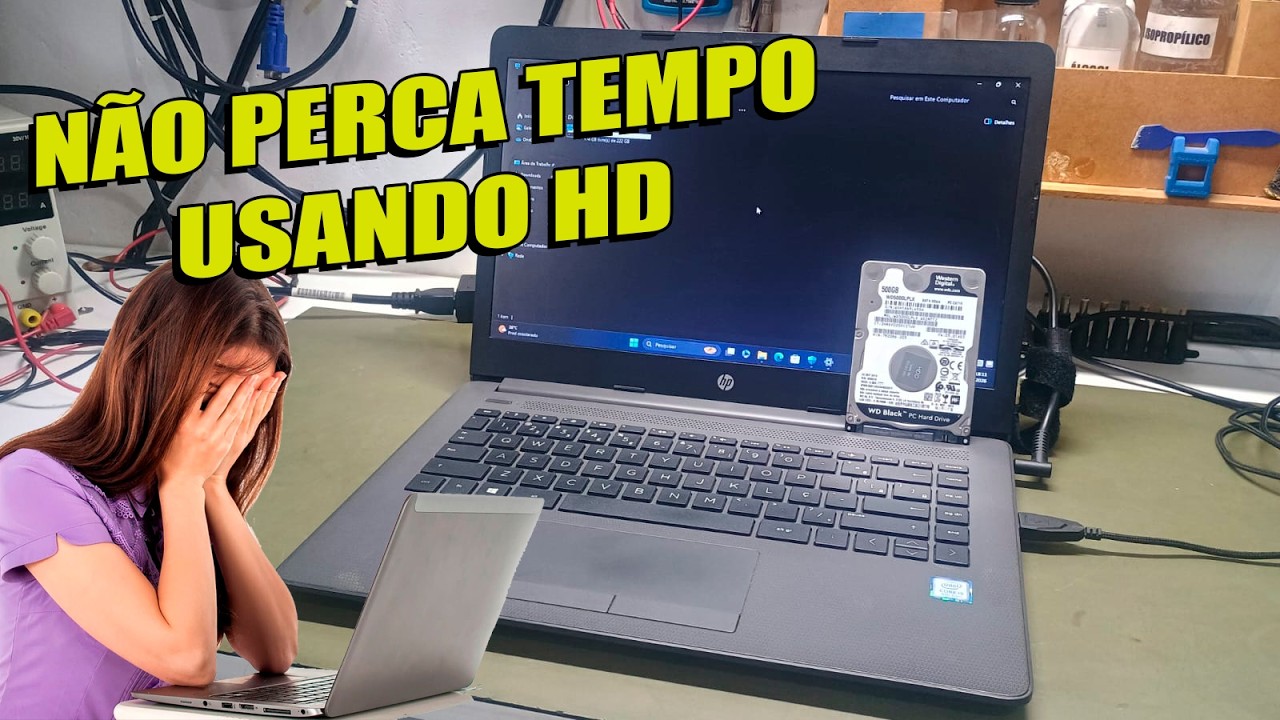 HP 240 G7 - SISTEMA TRAVADO - VEJA A IMPORTÂNCIA DE FAZER UM UPGRADE NA SUA MÁQUINA