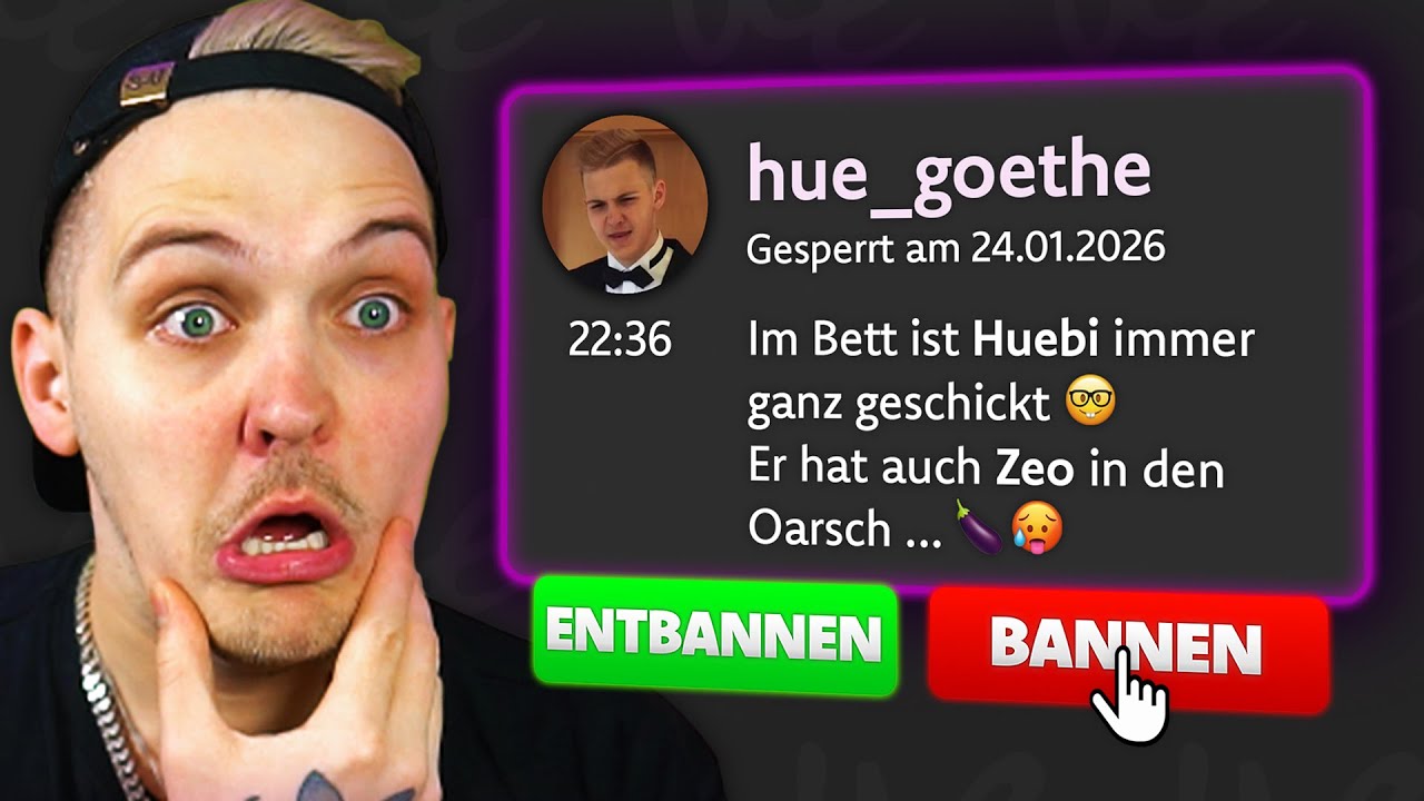 Eure KRANKEN Entbannungsanträge machen Huebi fertig...