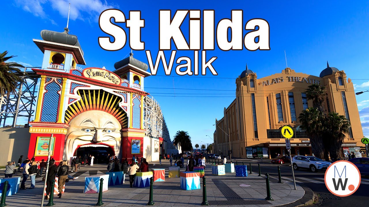 Melbourne: St Kilda Beach to Acland St Walk【4k】