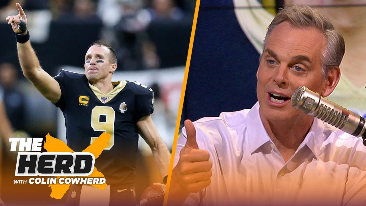 Colin Cowherd on Drew Brees' record setting night, Freddie Kitchens' job security | NFL | THE HERD