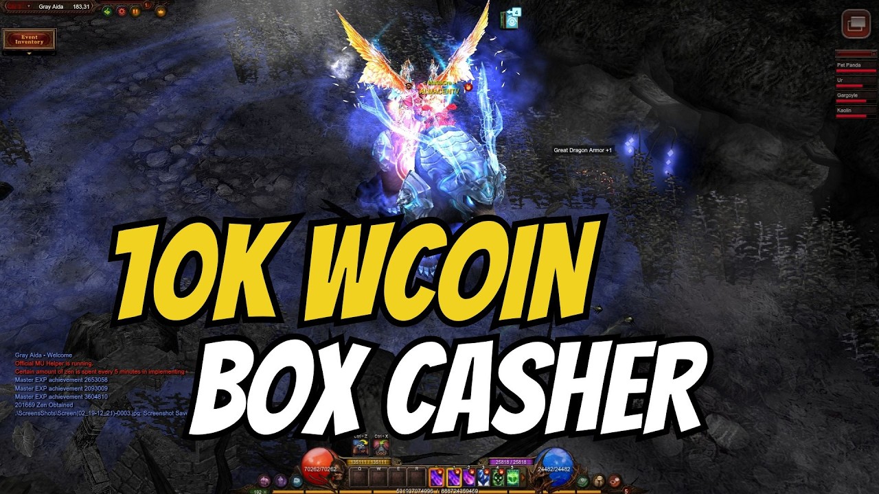 INVIERTO 10K WCOIN Y SACO TODO ESTO - MU ONLINE (MTM)