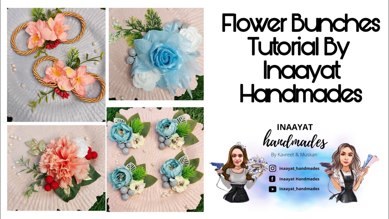 How To Make Floral Bunches | DIY Flower Bunches For Gift Decoration| Easy Gift Packing With Flowers