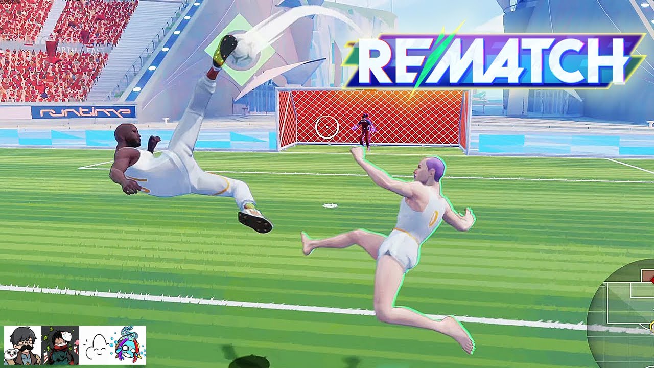 【4人】『反則なし』で大人気のスタイリッシュサッカーゲーム『REMATCH』がやめられない！