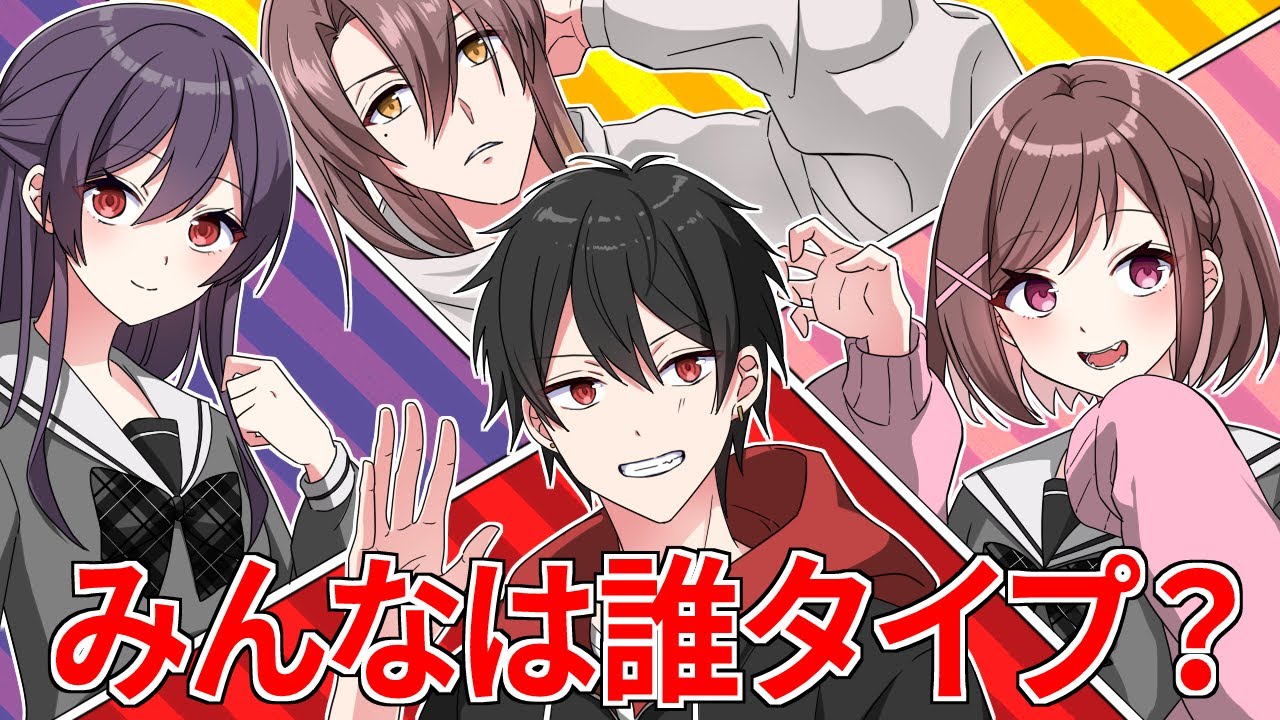 あなたは誰タイプ？みんなで16タイプ診断をやった結果！？【アニメ】【漫画動画】
