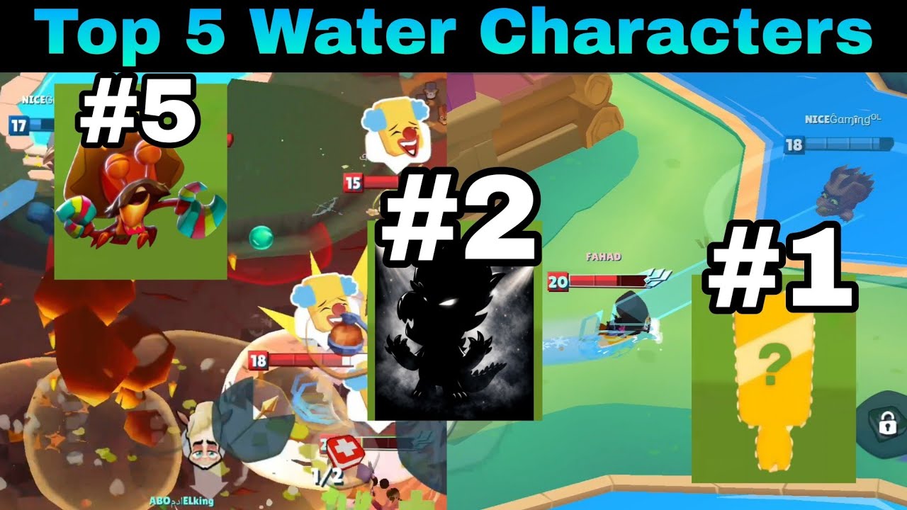 Zooba Top 5 Water Character That Makes You Win Matches Easily 🔥 | Zooba