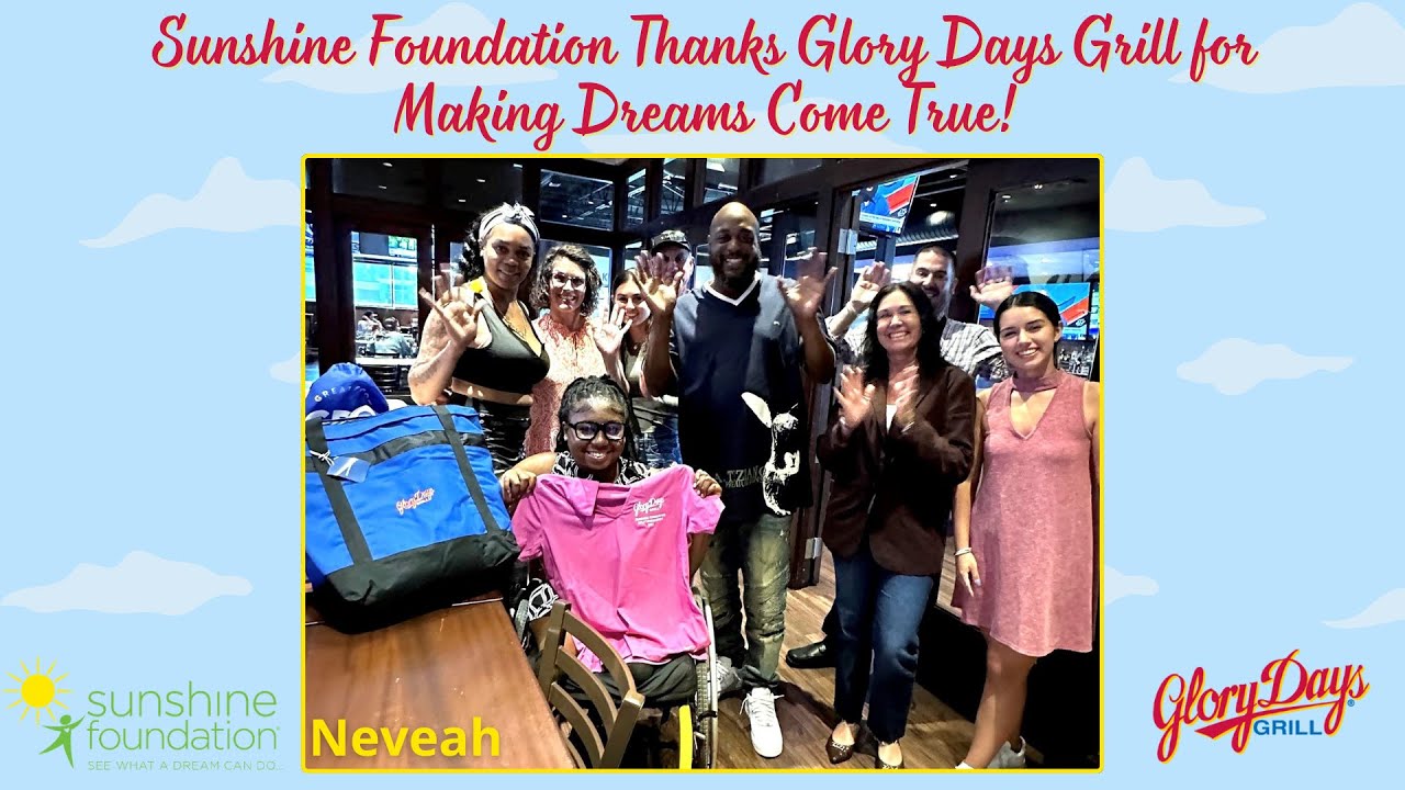 Glory Days Grill Sunshine Foundation Golf Tournament 2024