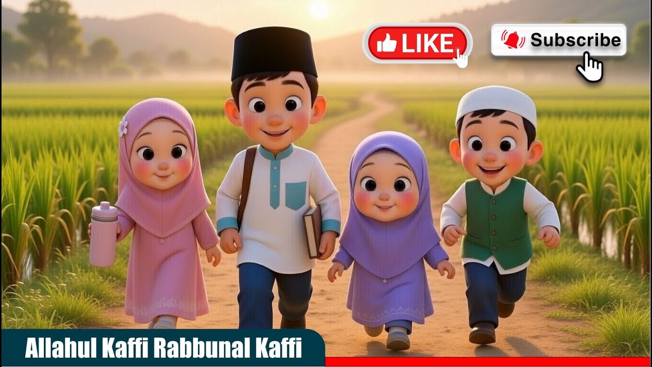 Shalawat Allahul Kaffi cover by indonesia pintar🎬 | Lagu Anak Islami