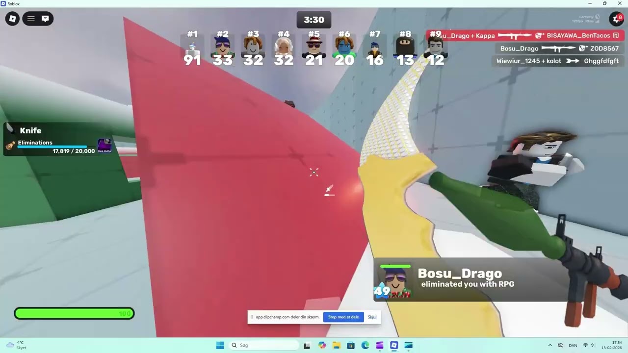 Day 3 of grinding Dark Matter on Knife (ROBLOX RIVALS)