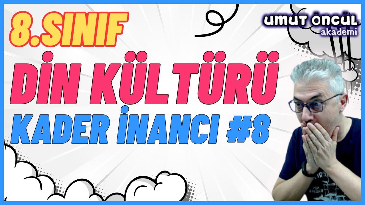 Din Kültürü ve Ahlak Bilgisi | 8.Sınıf | 1.Ünite | Kader İnancı #8 | Ünite Değerlendirme Testi #2