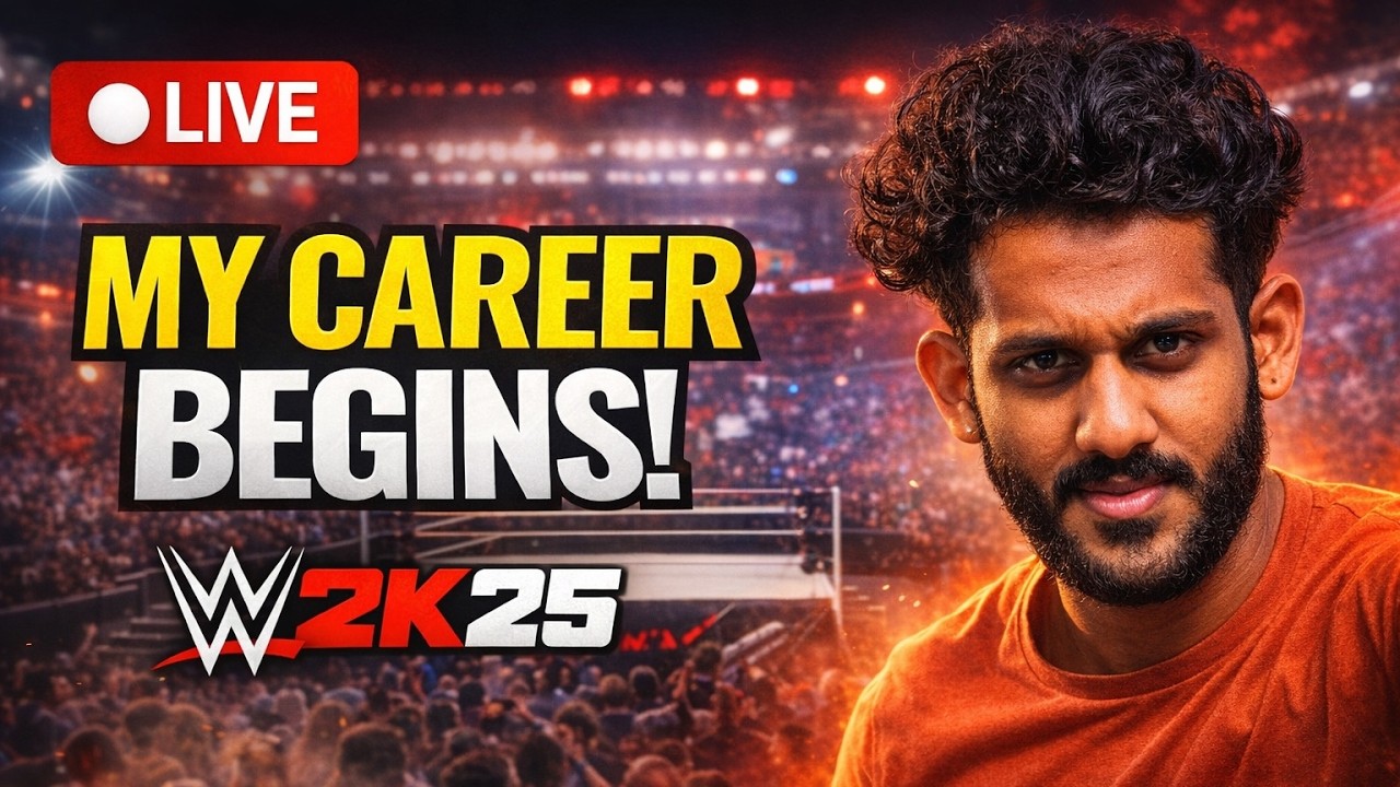 😱 WWE 2K25 Career Mode LIVE | Champion Aaga Poren 🏆