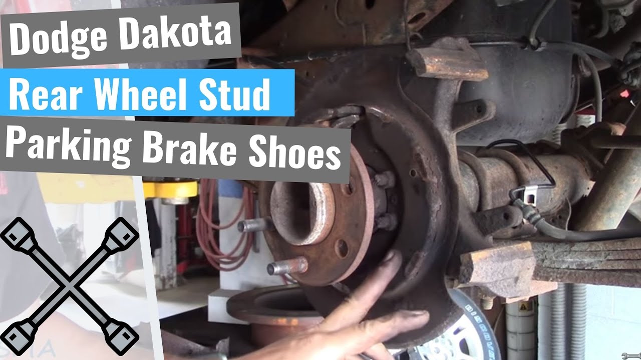 Dodge Dakota: Rear Wheel Studs & E-Brake Shoes