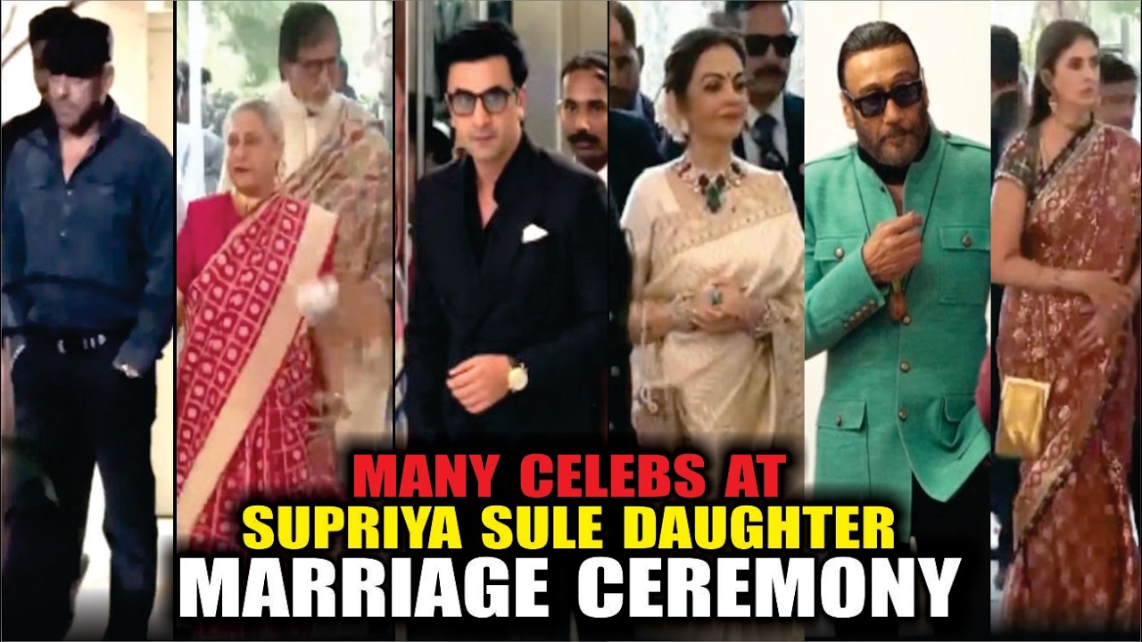 Salman Khan, Amitabh Bachchan, Ranbir Kapoor & More At Supriya Sule Daughter Marriage Ceremony