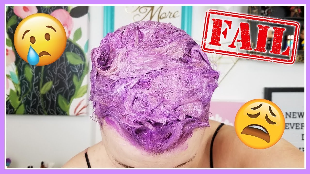 FAILED LAVENDER HAIR DYE TUTORIAL