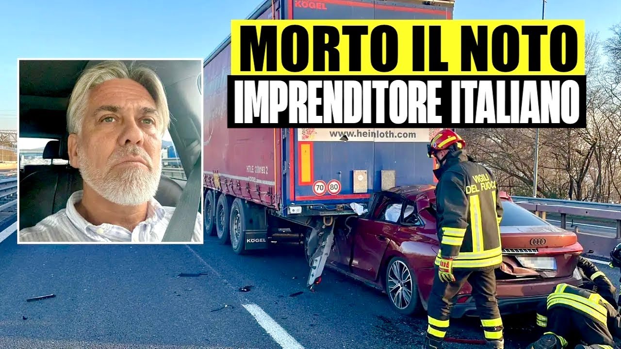 INCIDENTE SHOCK SULL'A14: AUTO SI INFILA SOTTO CAMION. MORTO IL NOTO IMPRENDITORE ITALIANO