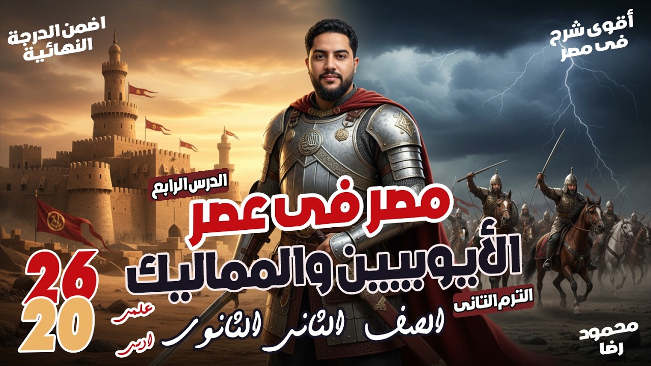 مصر في عصري الايوبيين والمماليك | تاريخ الصف الثاني الثانوي 2026