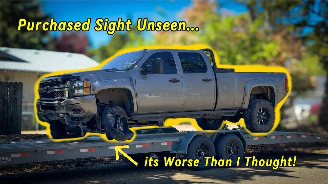 Восстановление разбитого Silverado 3500 Duramax от Copart!