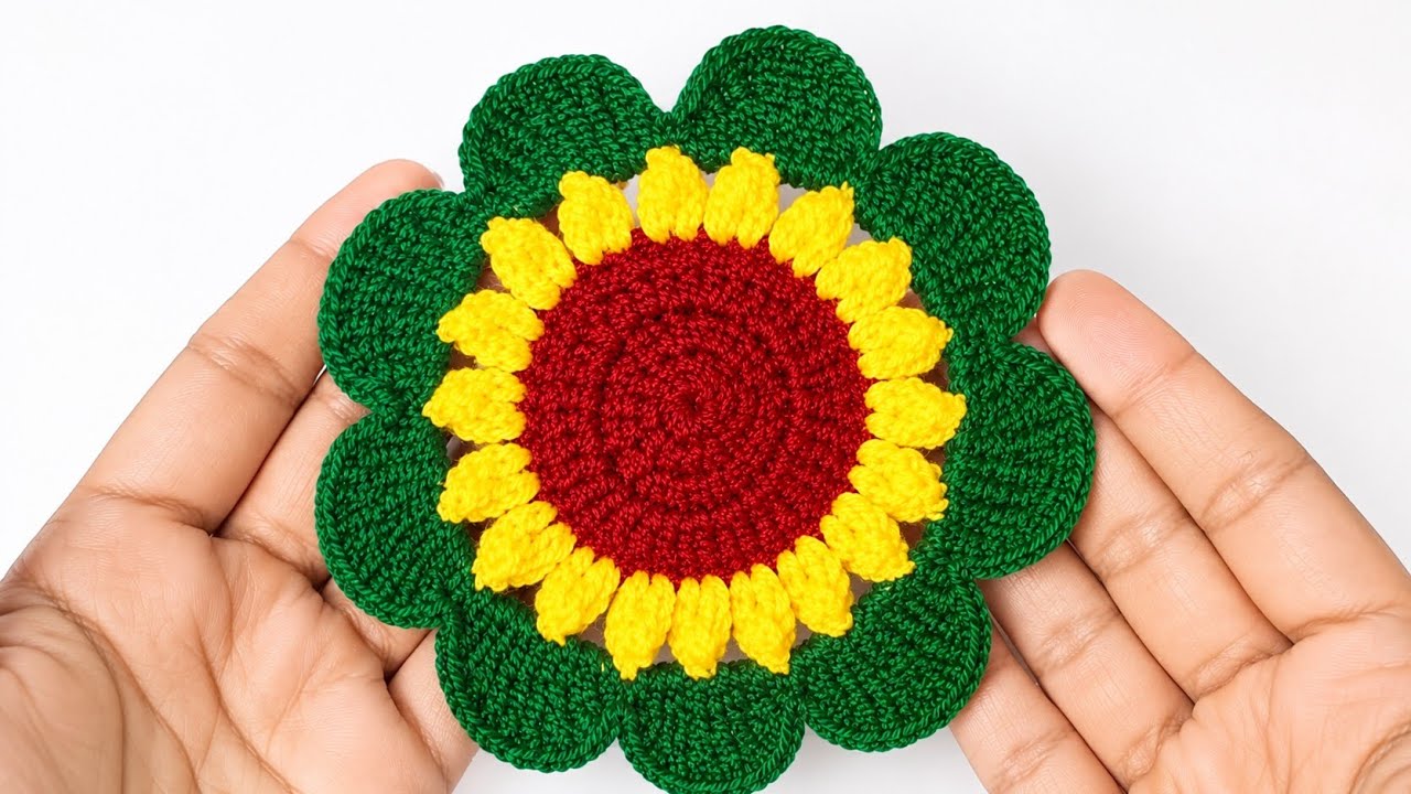 How to crochet Sunflower #crochet 