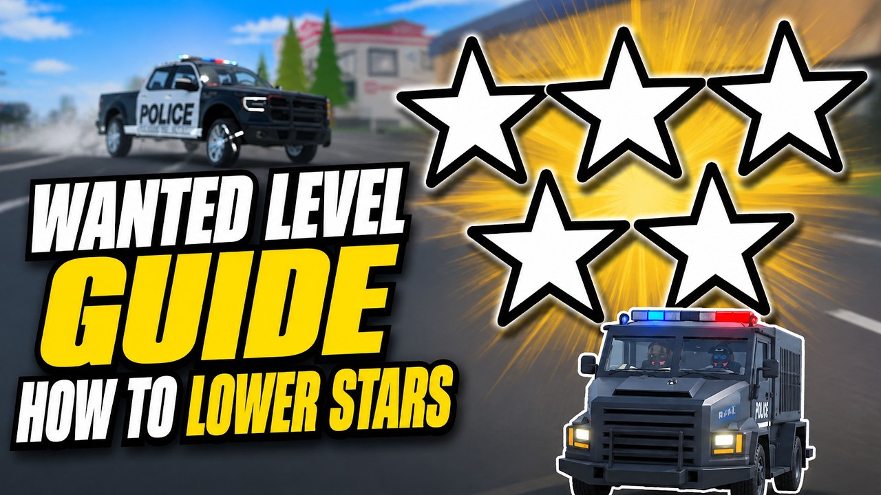 How WANTED LEVEL WORKS & HOW to LOWER STARS in RUNAWAYS Roblox