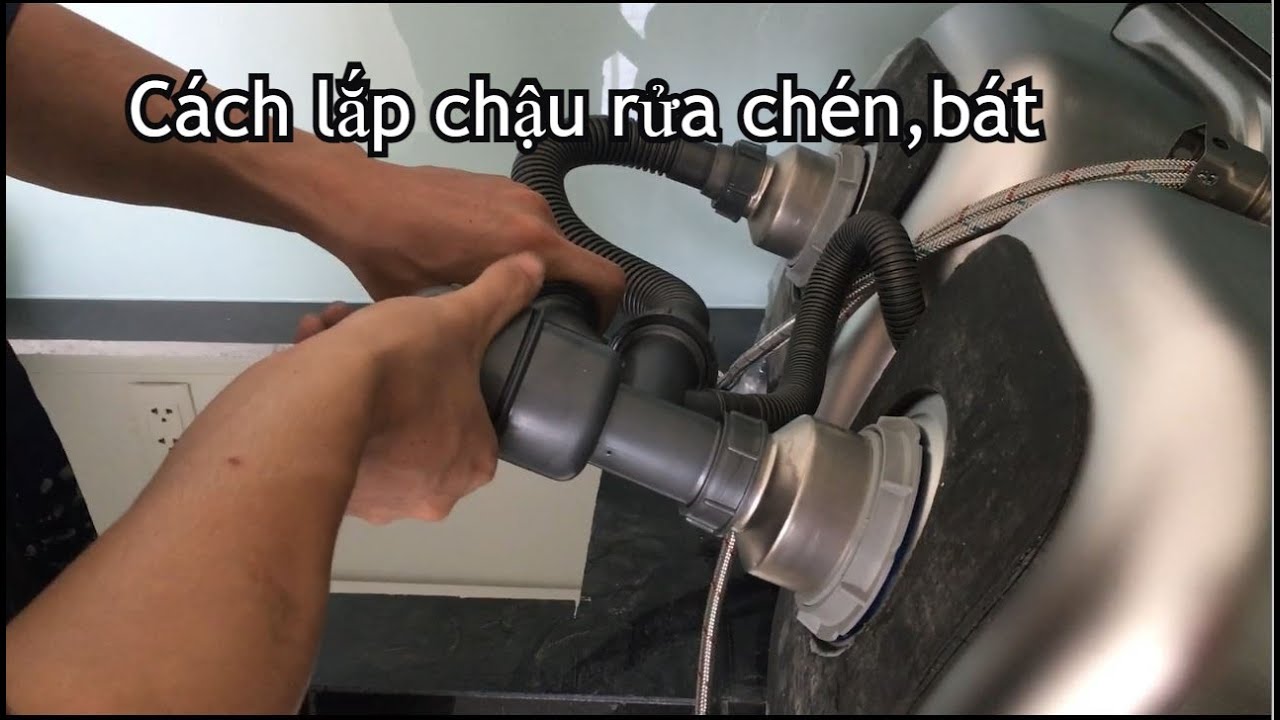 Cách lắp chậu rửa chén, hướng dẫn lắp chậu rửa bát | KT Nước
