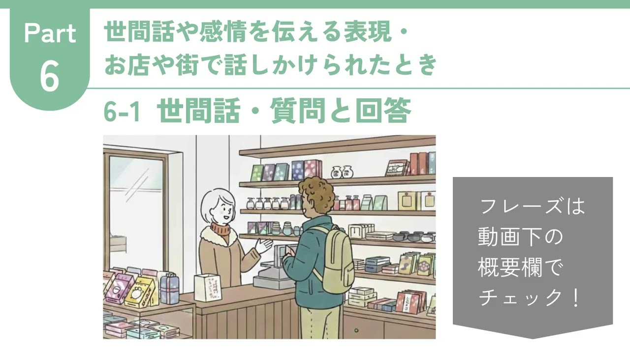 6-1　世間話・質問と回答