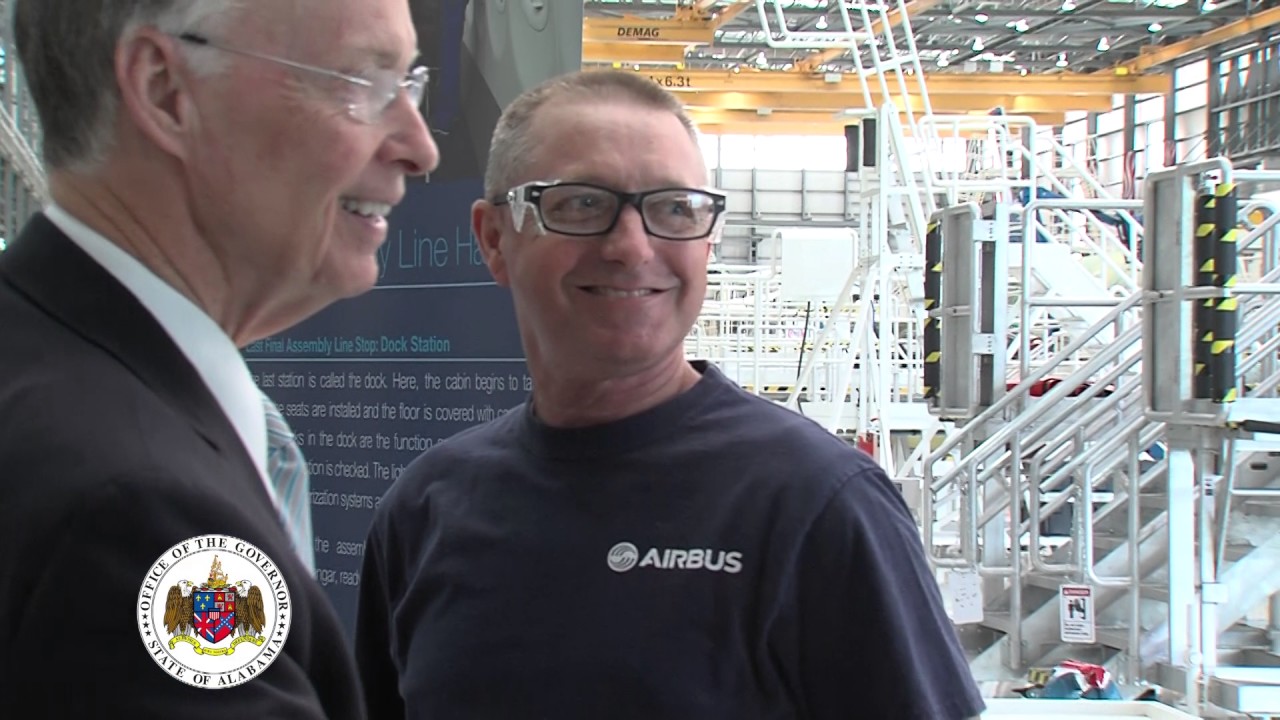 Governor Tours Airbus U.S. Manufacturing Facility