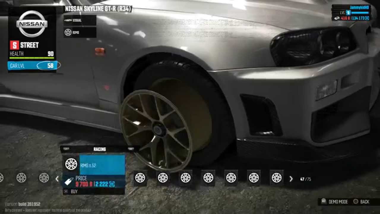 PS4 The Crew Nissan Skyline gtr R34 customization