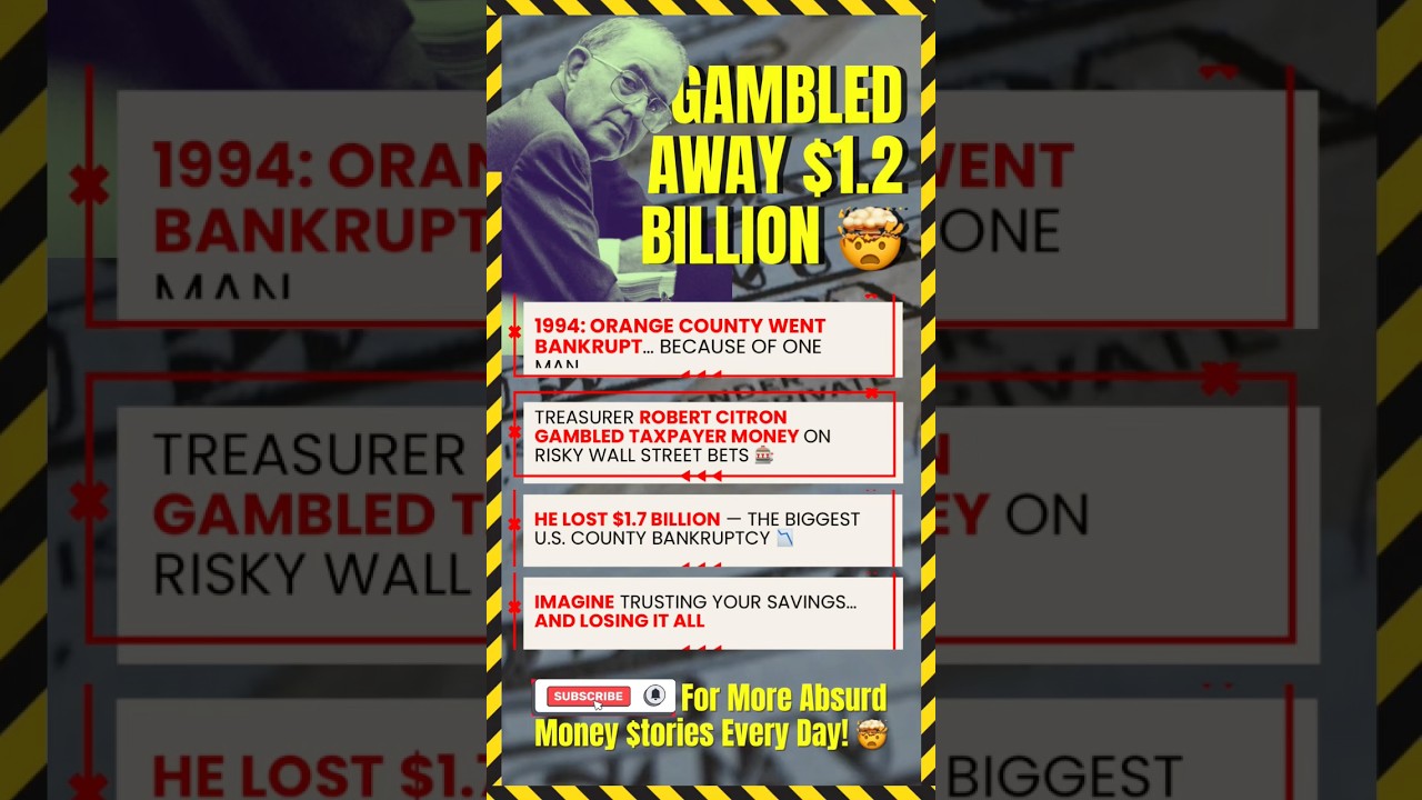 Orange County&rsquo;s $1.7 BILLION Collapse 🤯 The Treasurer Who Bankrupt a U.S. County