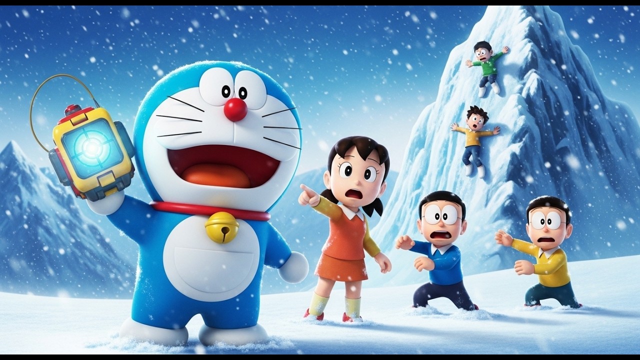 Doraemon Snow Mountain Rescue ❄️ | Nobita’s Bravest Winter Adventure | 3D Cartoon Story