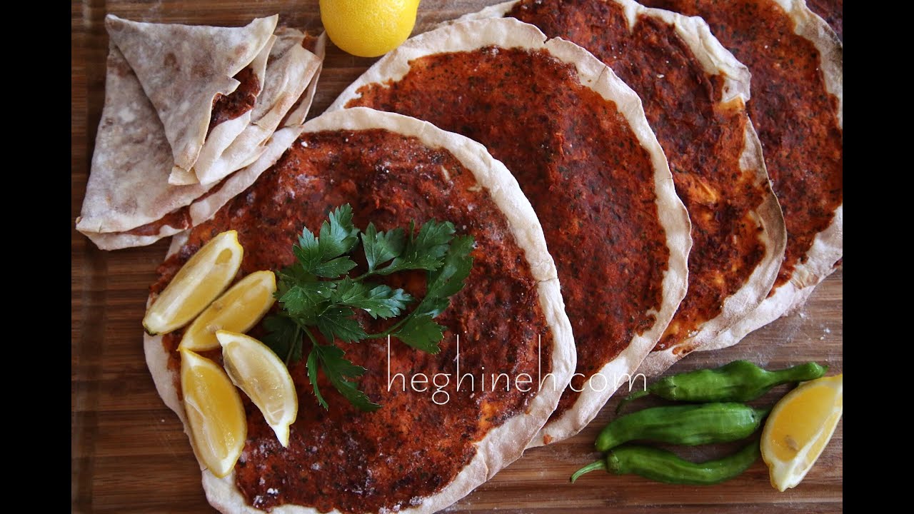 Vegetarian Vegan Lahmajoun Recipe - Heghineh Cooking Show