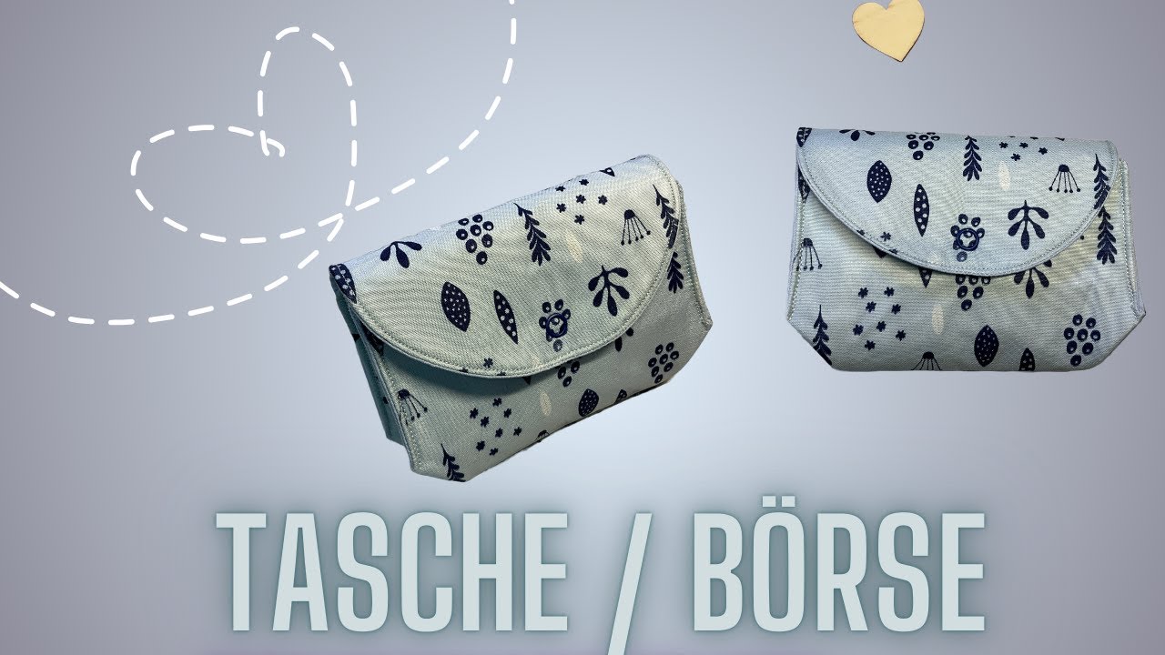 Tasche nähen, Börse nähen in 10 Minuten
