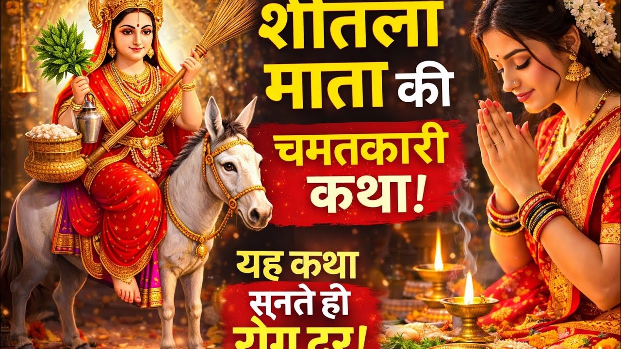 शीतला अष्टमी की सच्ची कथा | माता शीतला ने ऐसे बचाया अपने भक्त का परिवारइतनी चमत्कारी कथा पहले नहीं 