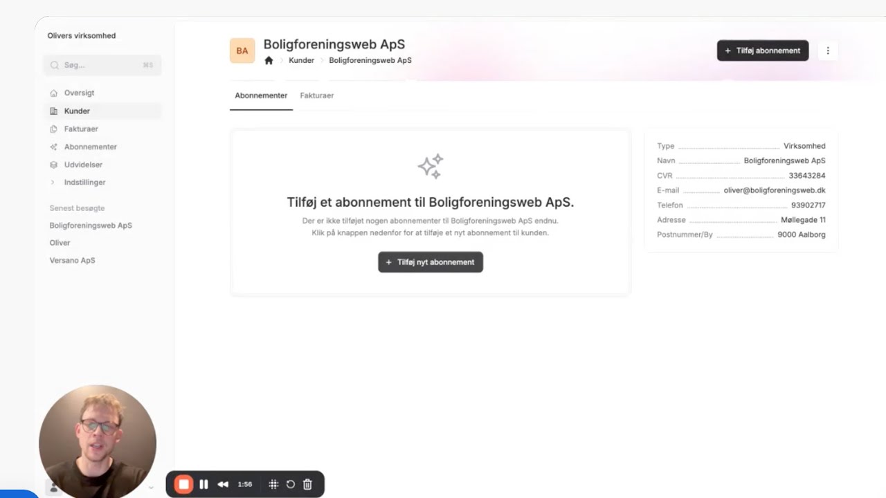 Stor produktopdatering i Alunta – fuld kontrol over abonnementer og fakturering