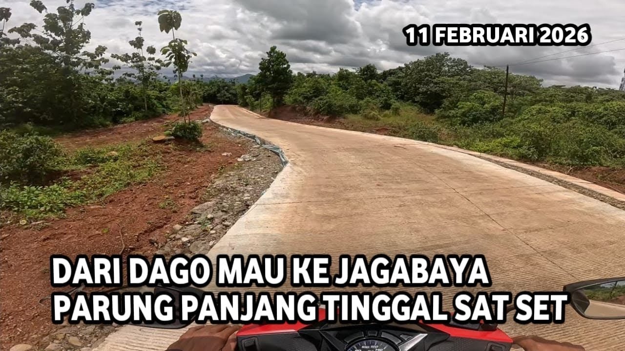 KONDISI JALAN RAYA DAGO TEMBUSAN KE JAGABAYA PARUNG PANJANG SETELAH SELESAI DIPERBAIKI FEBRUARI 2026