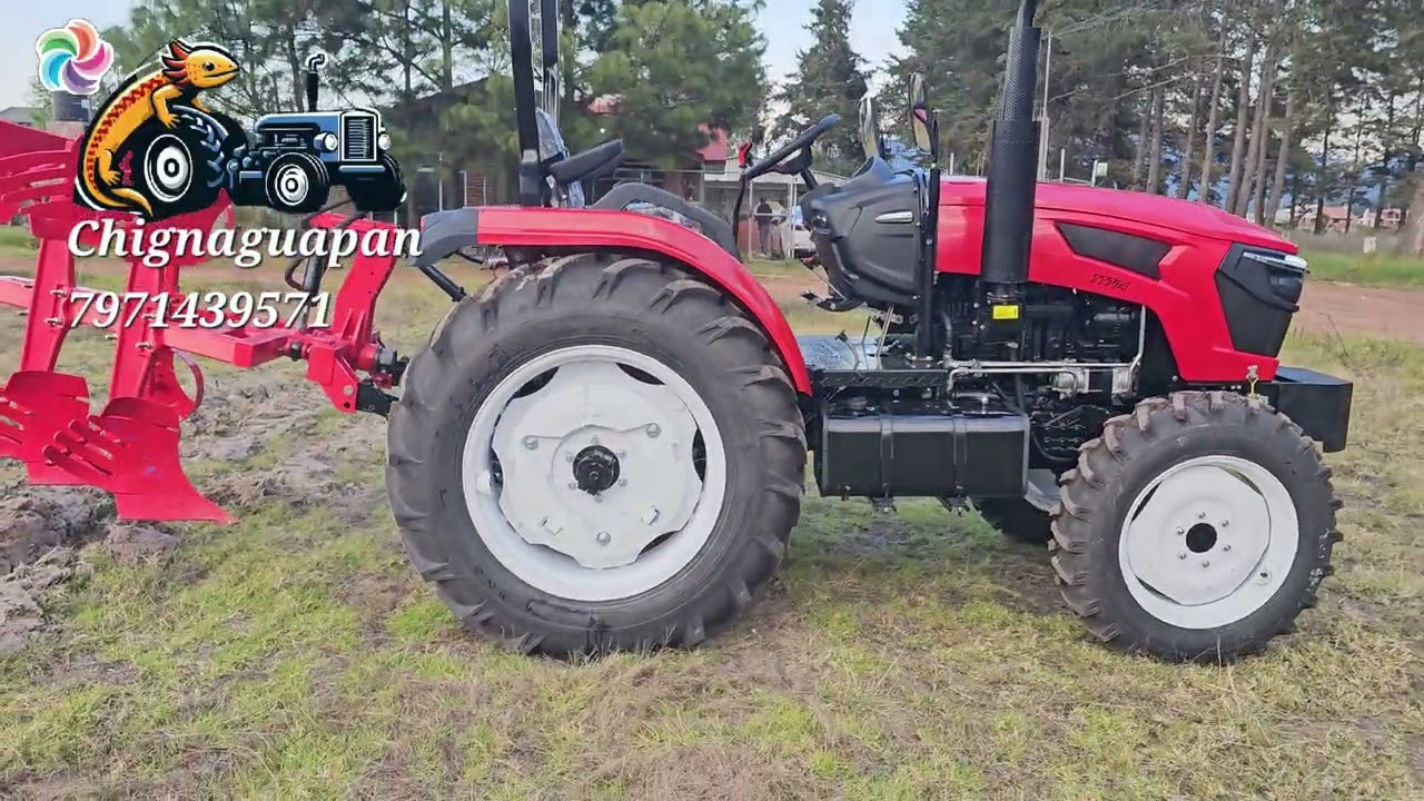 Tractor 70hp 4x4 turbo arado reversible de 6 alas 