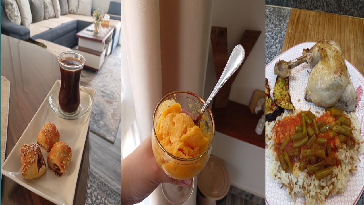 روتين الخميس الونيس 😌♥️جربتها لأول مره وطلعت تحفه 😋ايس كريم المانجو